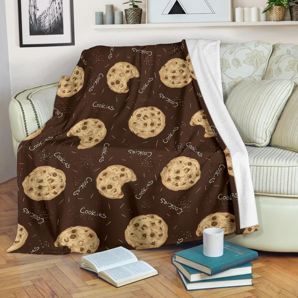 Cookie Pattern Print Blanket-grizzshop