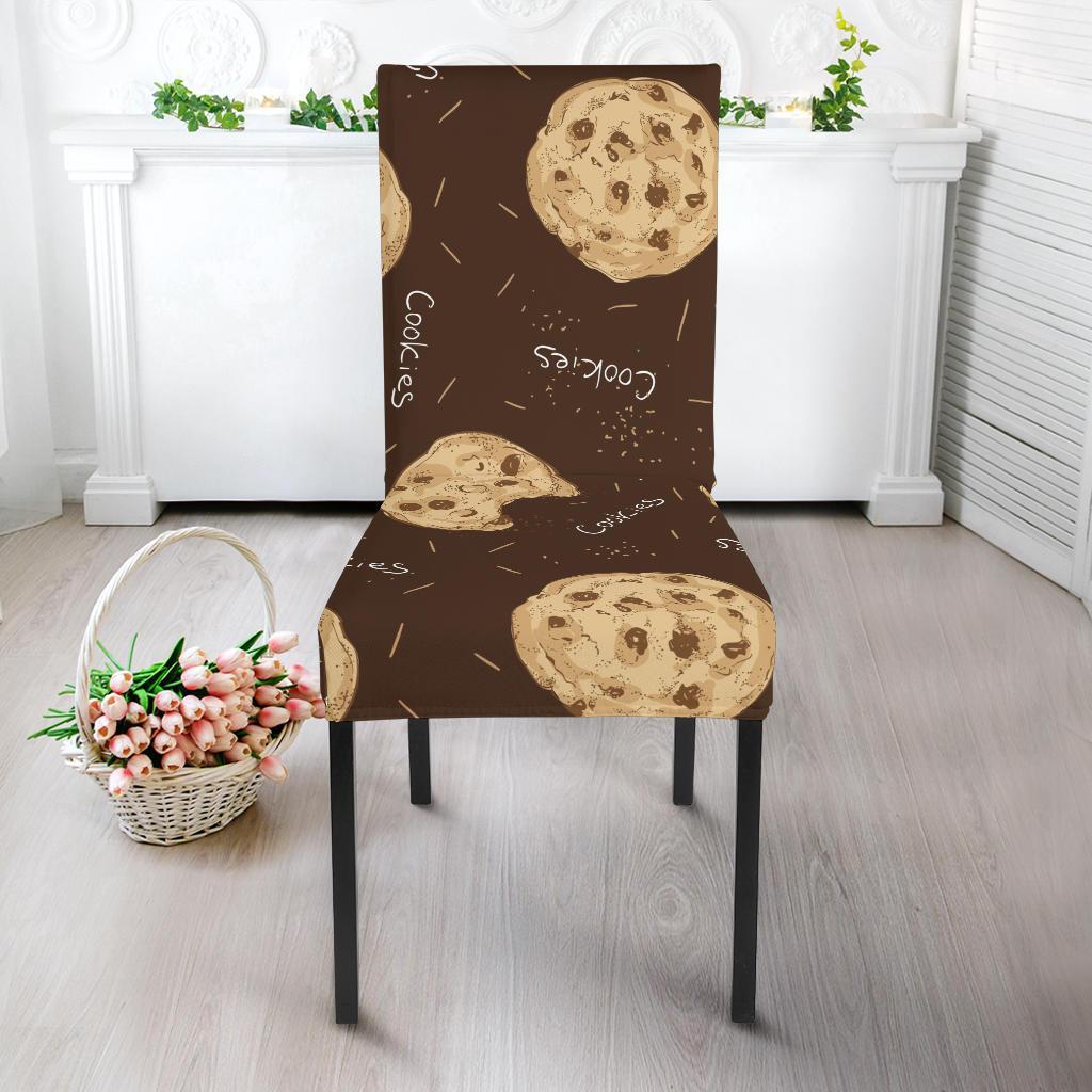 Cookie Pattern Print Chair Cover-grizzshop