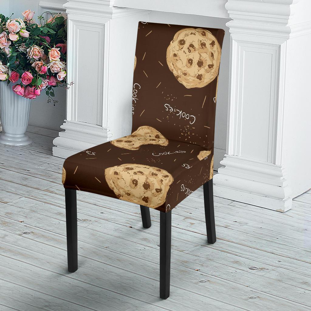 Cookie Pattern Print Chair Cover-grizzshop