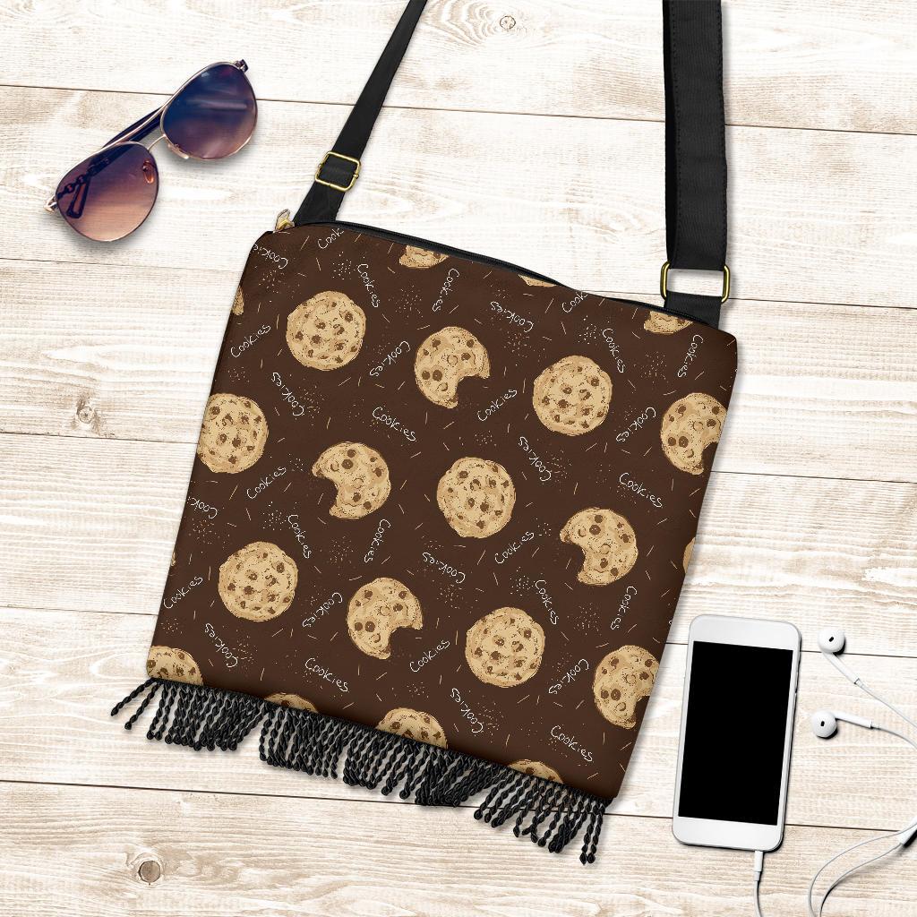 Cookie Pattern Print Crossbody bags-grizzshop