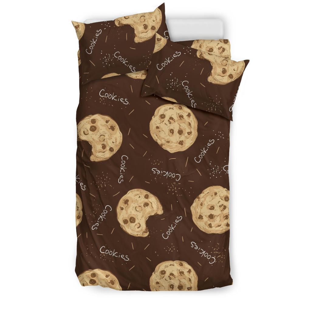 Cookie Pattern Print Duvet Cover Bedding Set-grizzshop