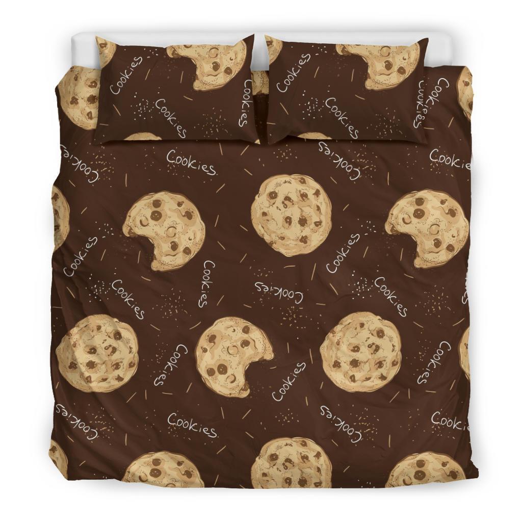 Cookie Pattern Print Duvet Cover Bedding Set-grizzshop