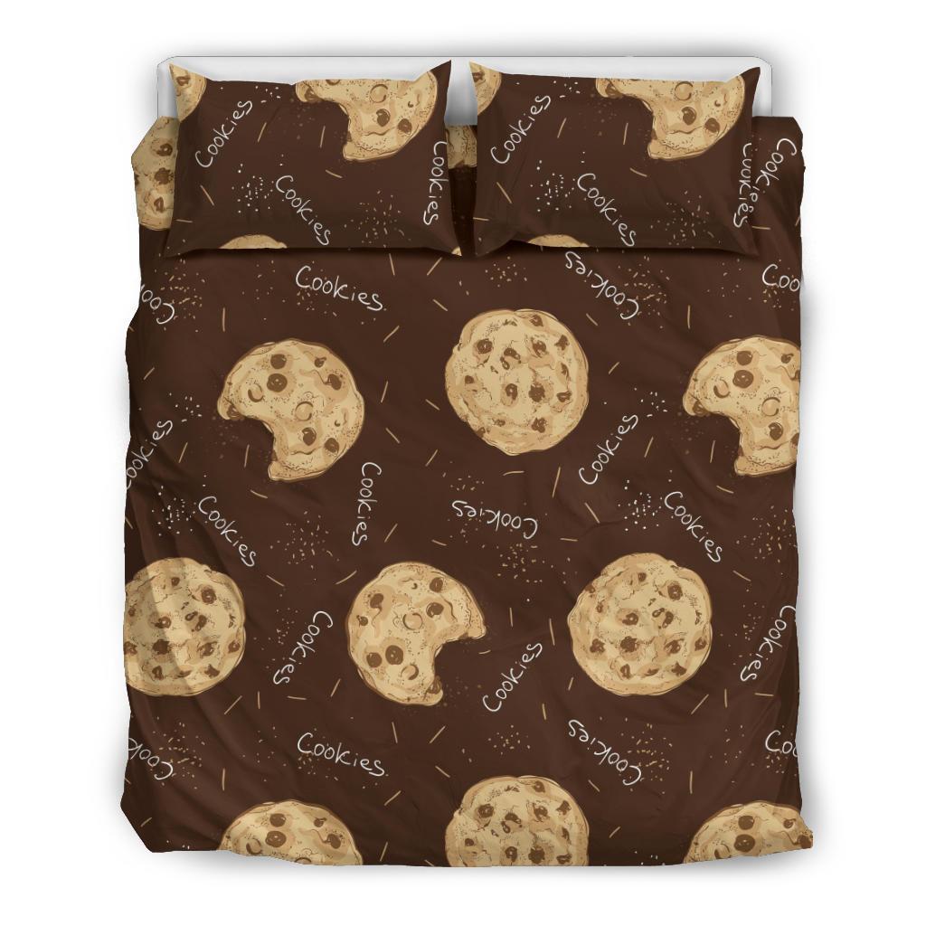 Cookie Pattern Print Duvet Cover Bedding Set-grizzshop