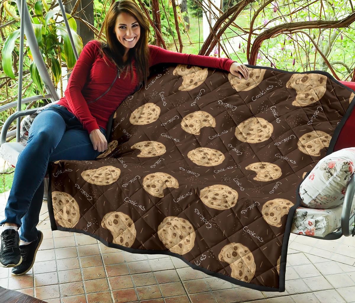 Cookie Pattern Print Quilt-grizzshop