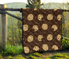 Cookie Pattern Print Quilt-grizzshop