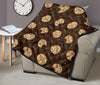 Cookie Pattern Print Quilt-grizzshop