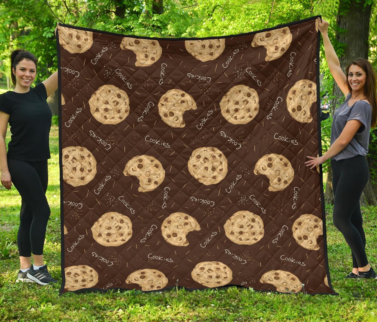 Cookie Pattern Print Quilt-grizzshop