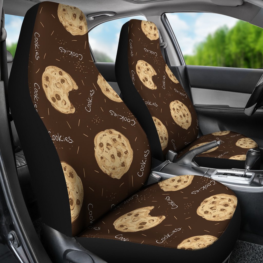 Cookie Pattern Print Universal Fit Car Seat Covers-grizzshop