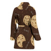 Cookie Pattern Print Women Long Robe-grizzshop