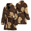 Cookie Pattern Print Women Long Robe-grizzshop