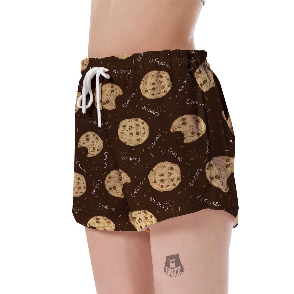 Cookie Pattern Print Women's Shorts-grizzshop