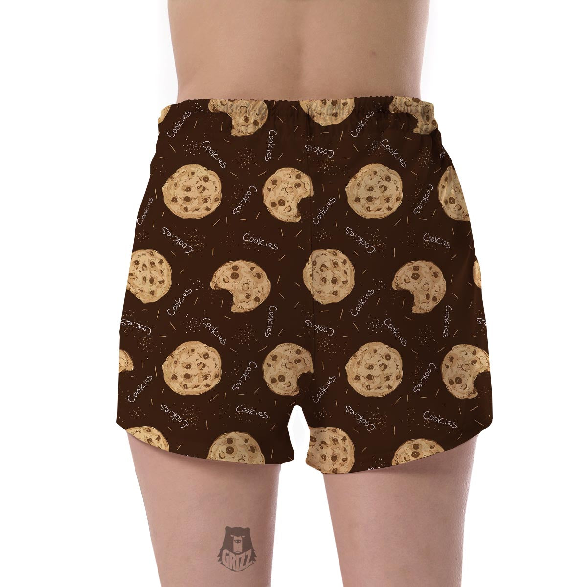 Cookie Pattern Print Women's Shorts-grizzshop