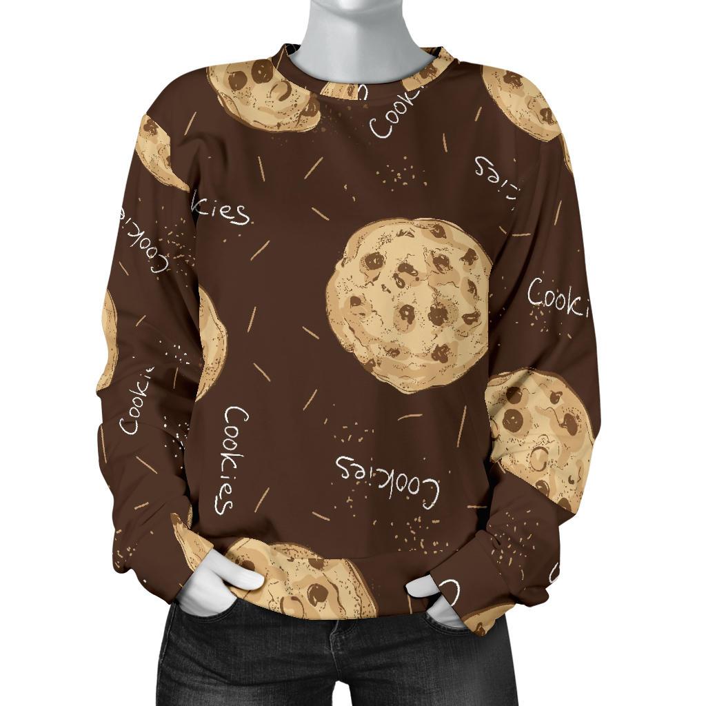 Cookie Pattern Print Women's Sweatshirt-grizzshop