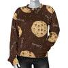 Cookie Pattern Print Women's Sweatshirt-grizzshop