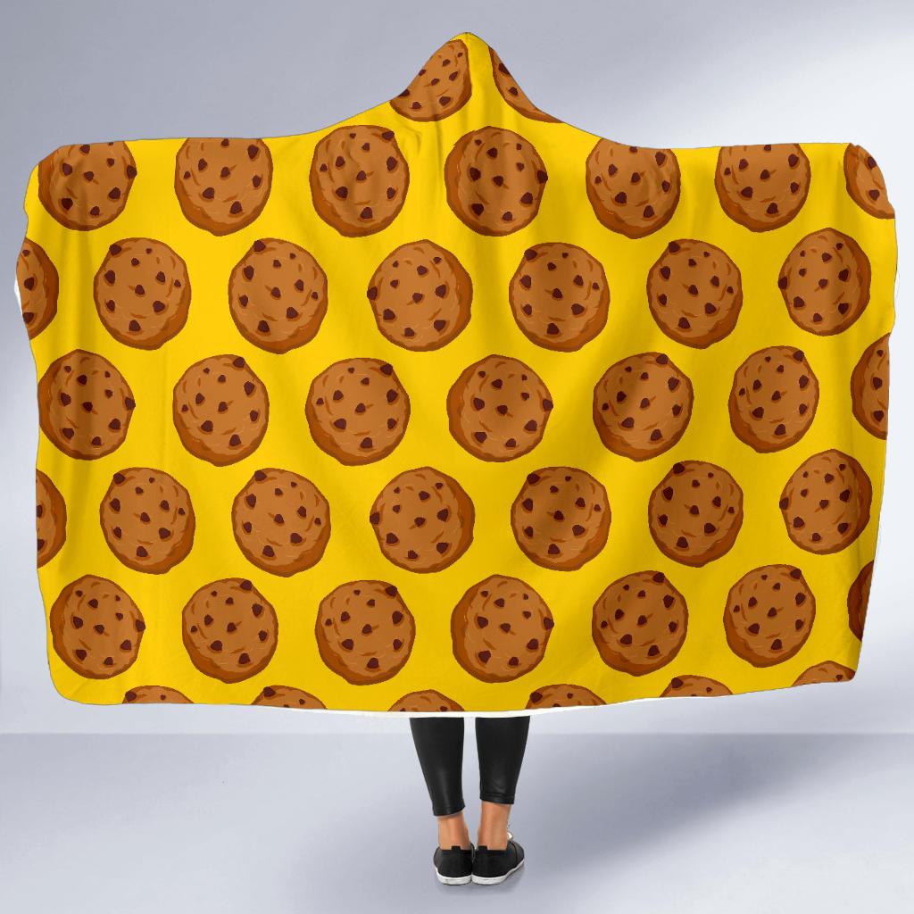 Cookie Print Pattern Hooded Blanket-grizzshop