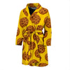 Cookie Print Pattern Men Long Robe-grizzshop