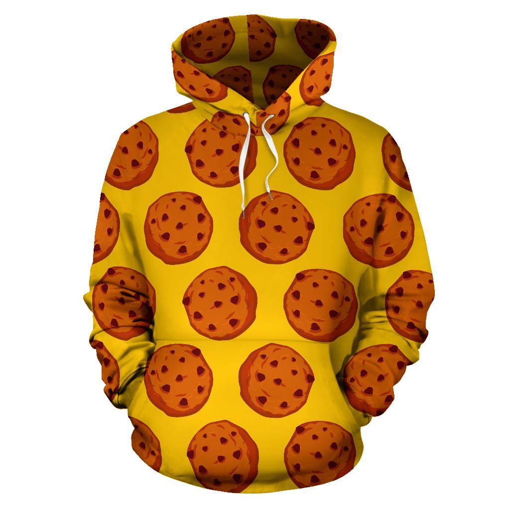 Cookie Print Pattern Men Women Pullover Hoodie-grizzshop