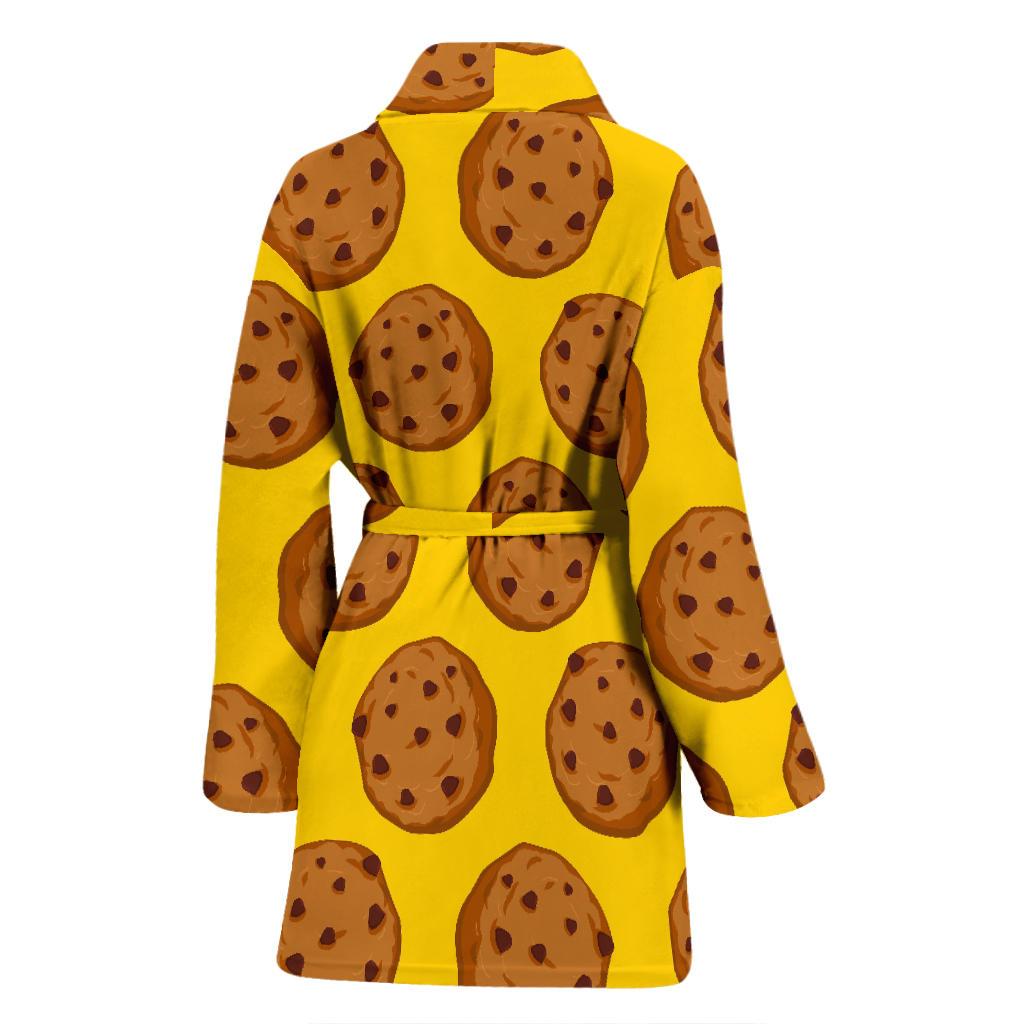 Cookie Print Pattern Women Long Robe-grizzshop