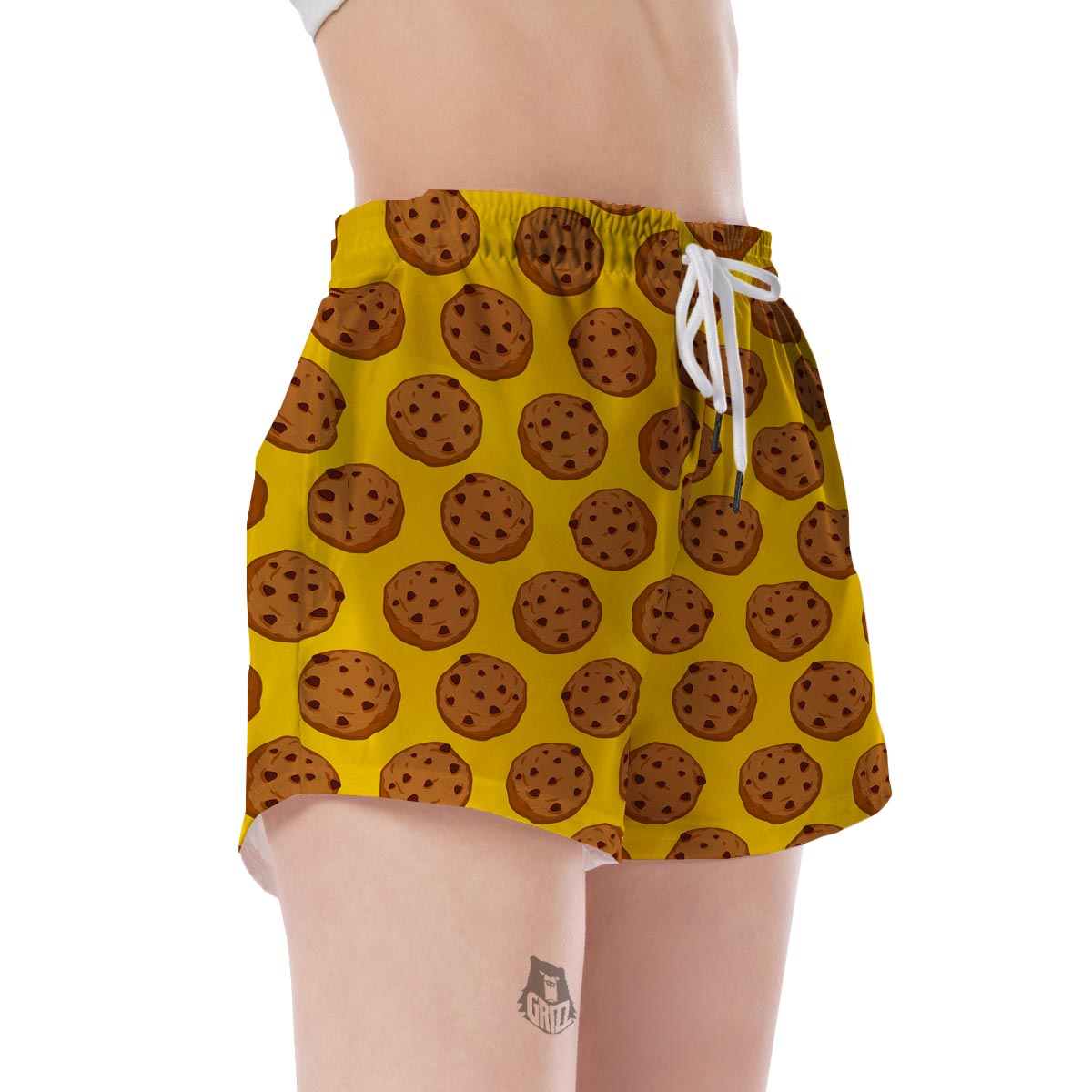 Cookie Print Pattern Women's Shorts-grizzshop