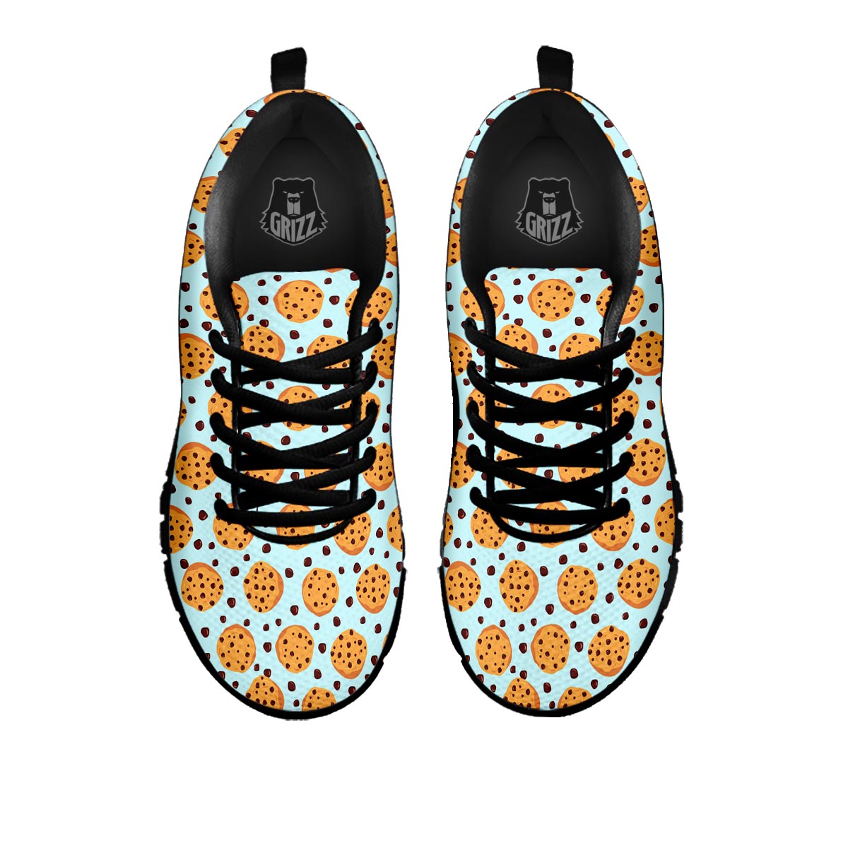 Cookie Sweet Print Pattern Black Sneaker-grizzshop