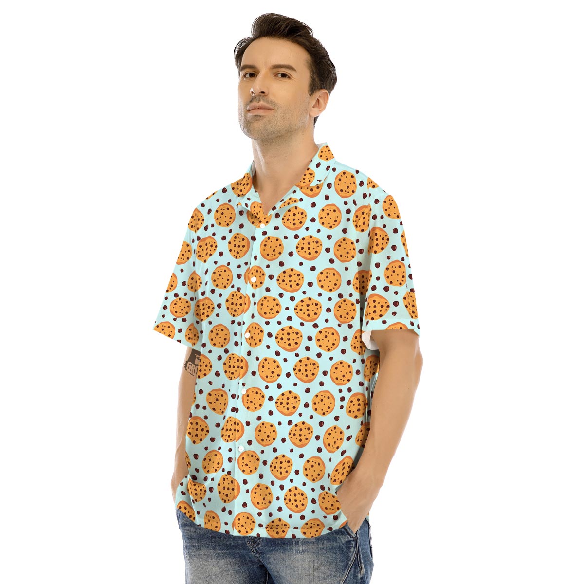 Cookie Sweet Print Pattern Men's Hawaiian Shirt-grizzshop