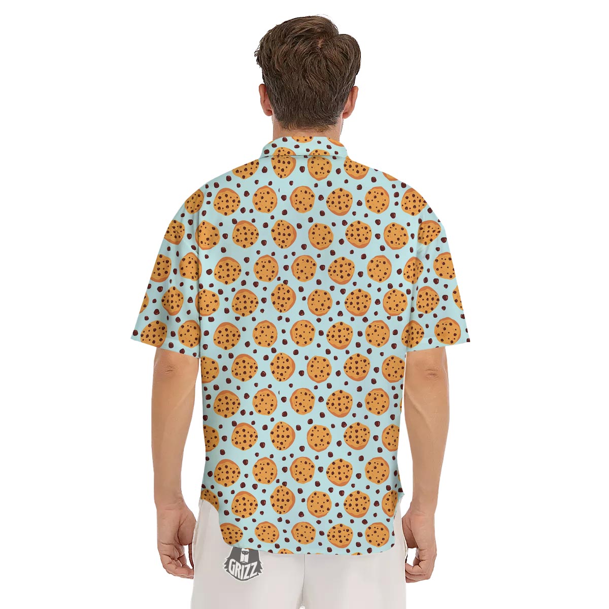 Cookie Sweet Print Pattern Men's Short Sleeve Shirts-grizzshop