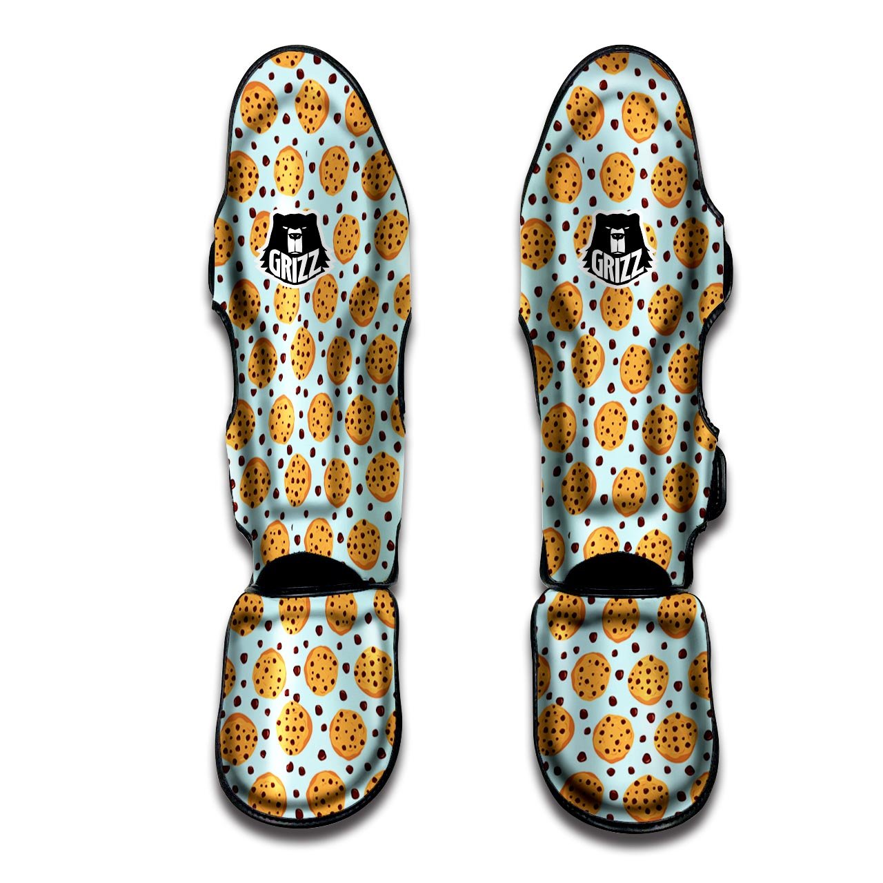 Cookie Sweet Print Pattern Muay Thai Shin Guards-grizzshop