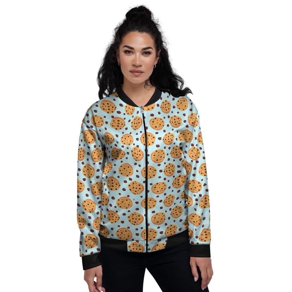 Cookie Sweet Print Pattern Women's Bomber Jacket-grizzshop
