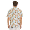 Cookies And Milk Print Pattern Men's Short Sleeve Shirts-grizzshop