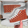 Cookies Gingerbread Man Print Pattern White High Top Shoes-grizzshop