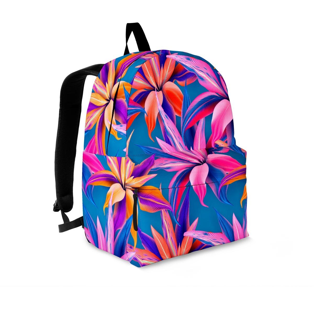 Cordyline Tropical Floral Print Backpack-grizzshop