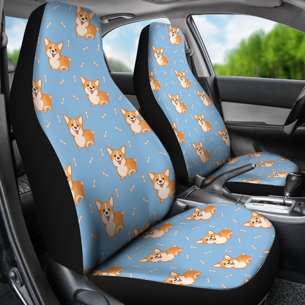 Corgi Pattern Print Universal Fit Car Seat Cover-grizzshop