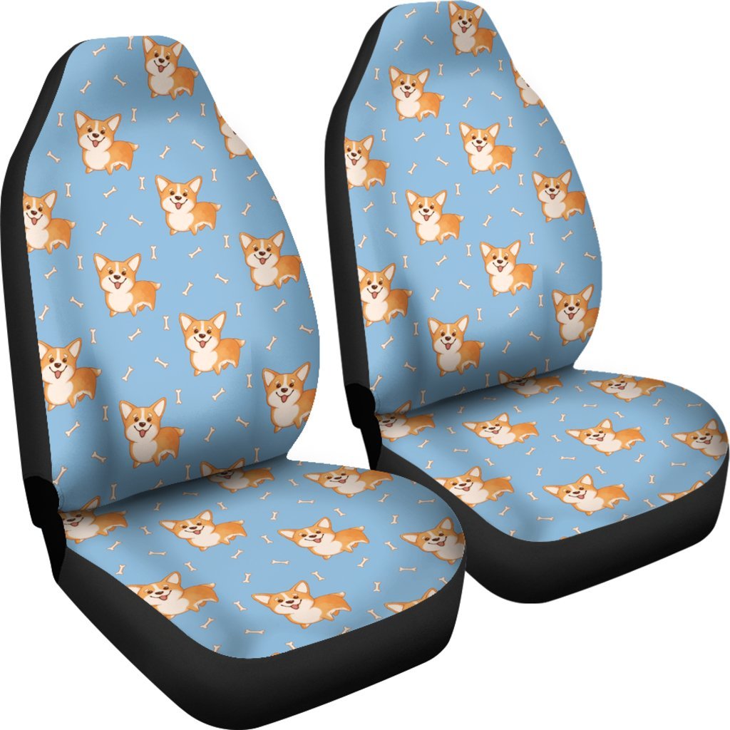 Corgi Pattern Print Universal Fit Car Seat Cover-grizzshop