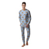 Corgi Sleeping Print Pattern Men's Pajamas-grizzshop