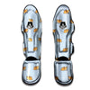 Corgi Sleeping Print Pattern Muay Thai Shin Guards-grizzshop