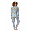 Corgi Sleeping Print Pattern Women's Pajamas-grizzshop