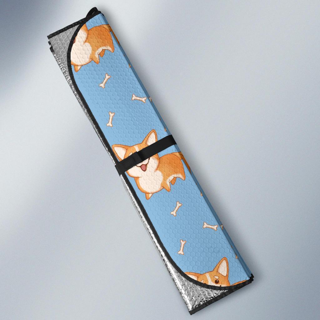 Corgi Pattern Print Car Sun Shade-grizzshop