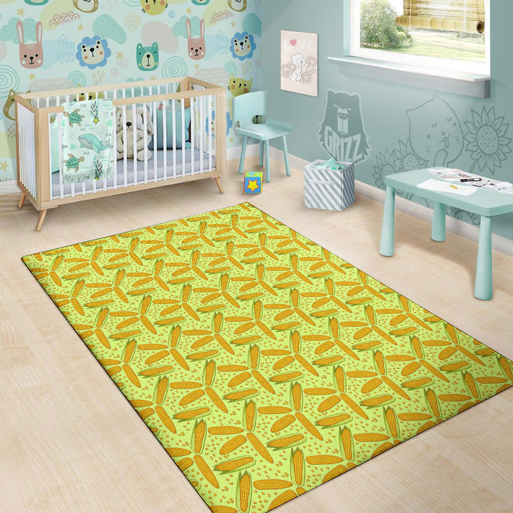 Corn On Cob Print Pattern Floor Mat-grizzshop