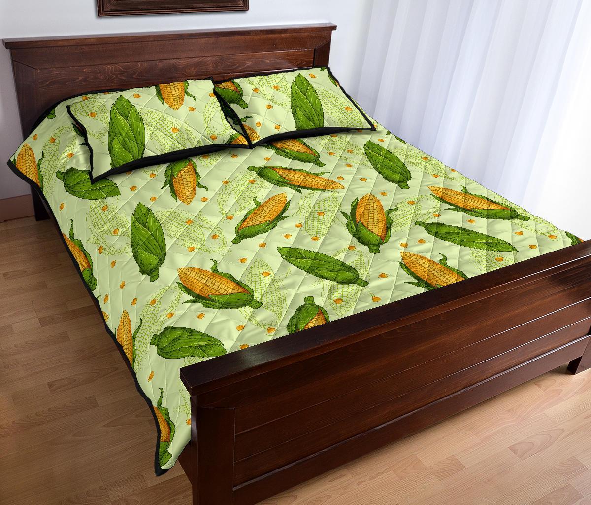 Corn Pattern Print Bed Set Quilt-grizzshop