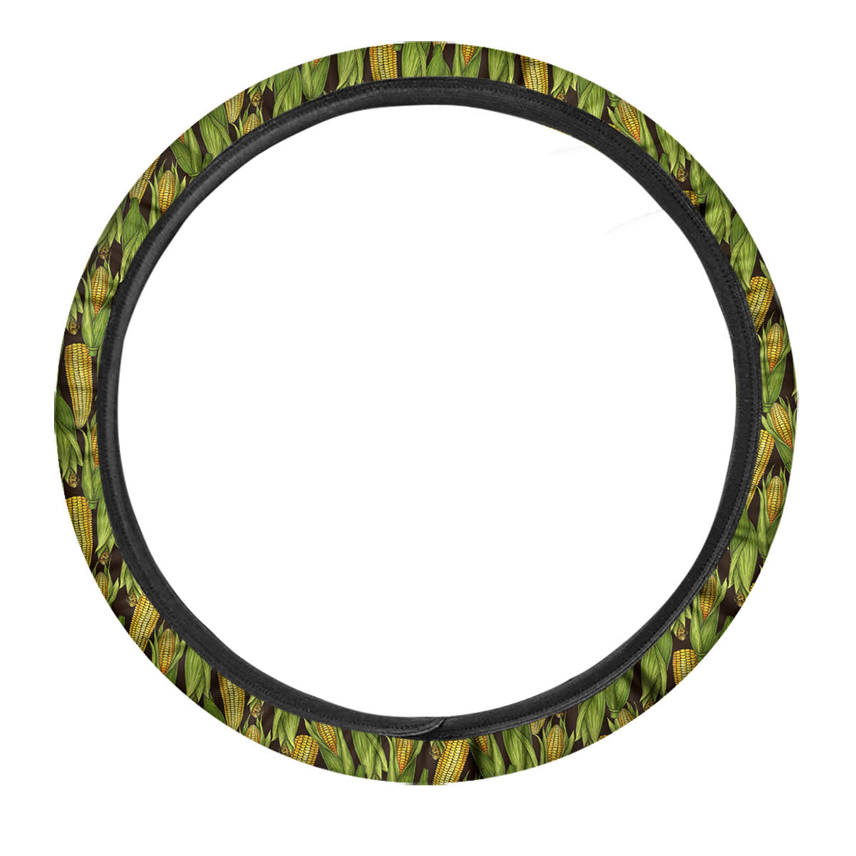 Corn Pattern Print Car Steering Wheel Cover-grizzshop
