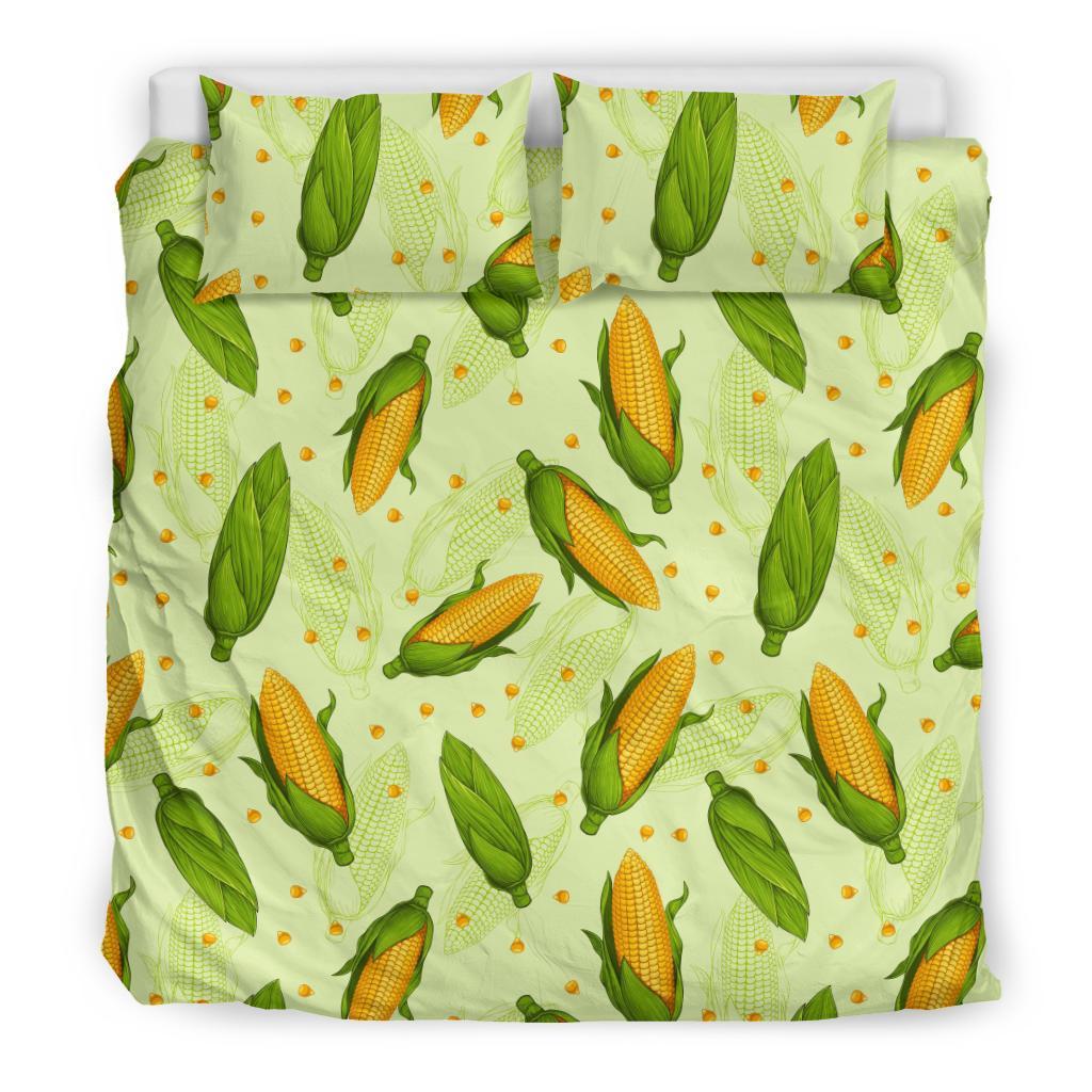 Corn Pattern Print Duvet Cover Bedding Set-grizzshop