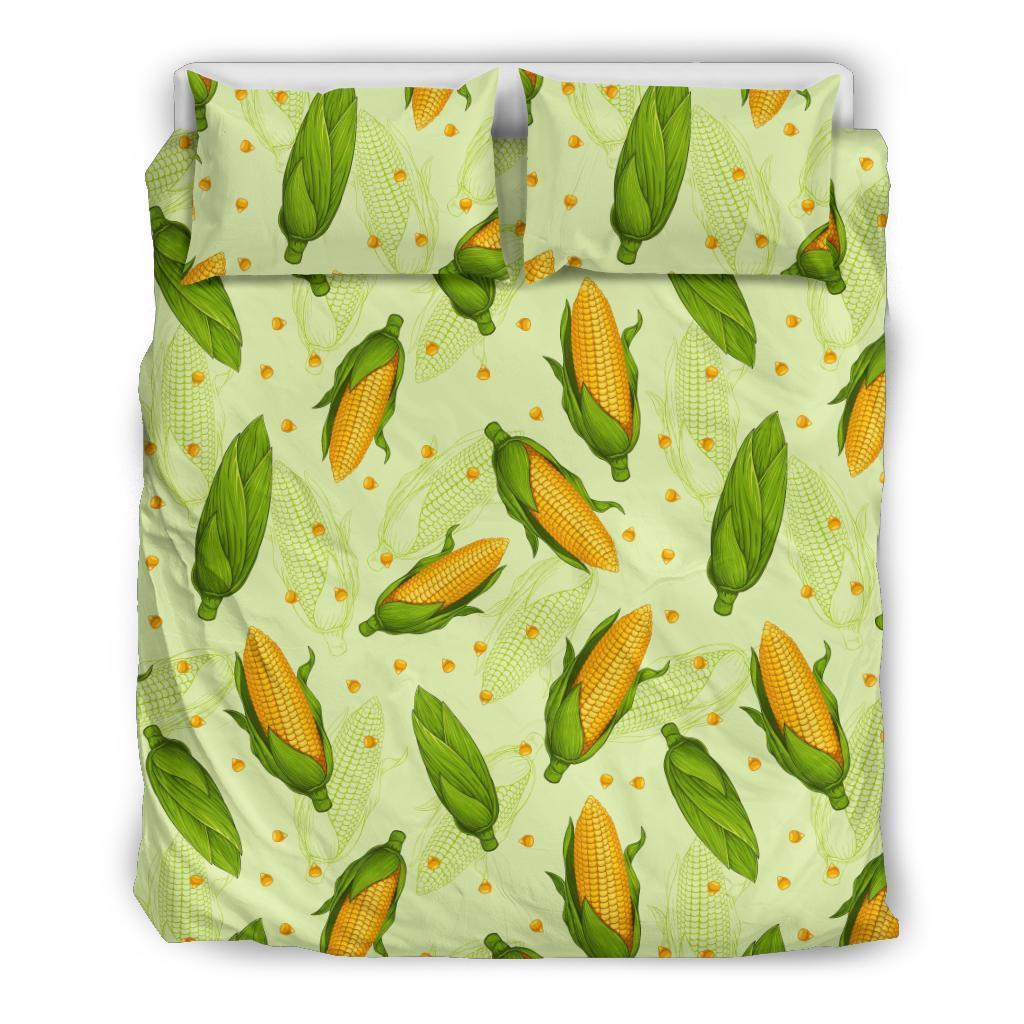 Corn Pattern Print Duvet Cover Bedding Set-grizzshop