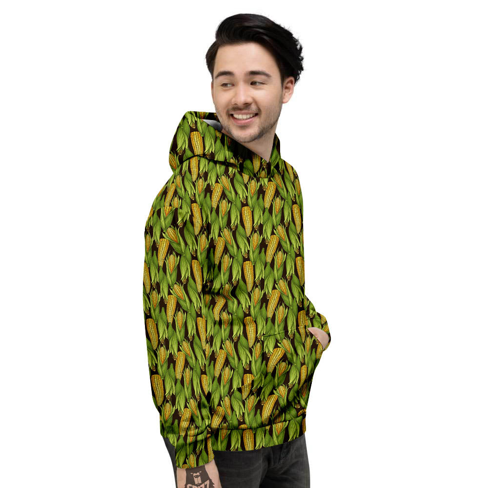 Corn Pattern Print Men's Hoodie-grizzshop