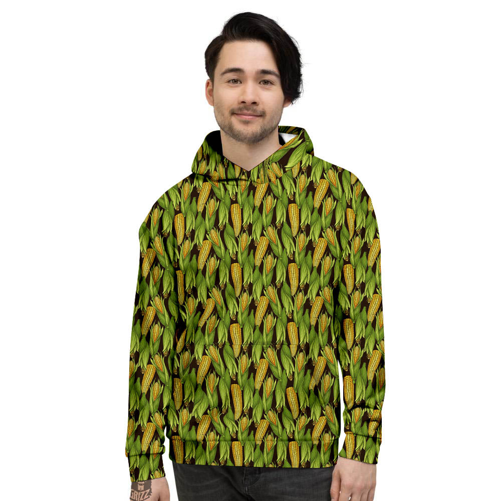 Corn Pattern Print Men's Hoodie-grizzshop