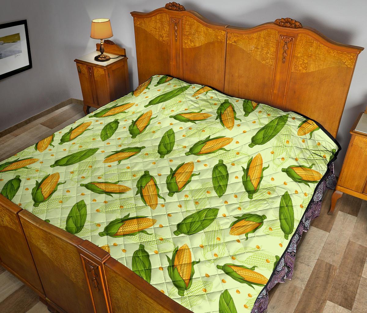 Corn Pattern Print Quilt-grizzshop