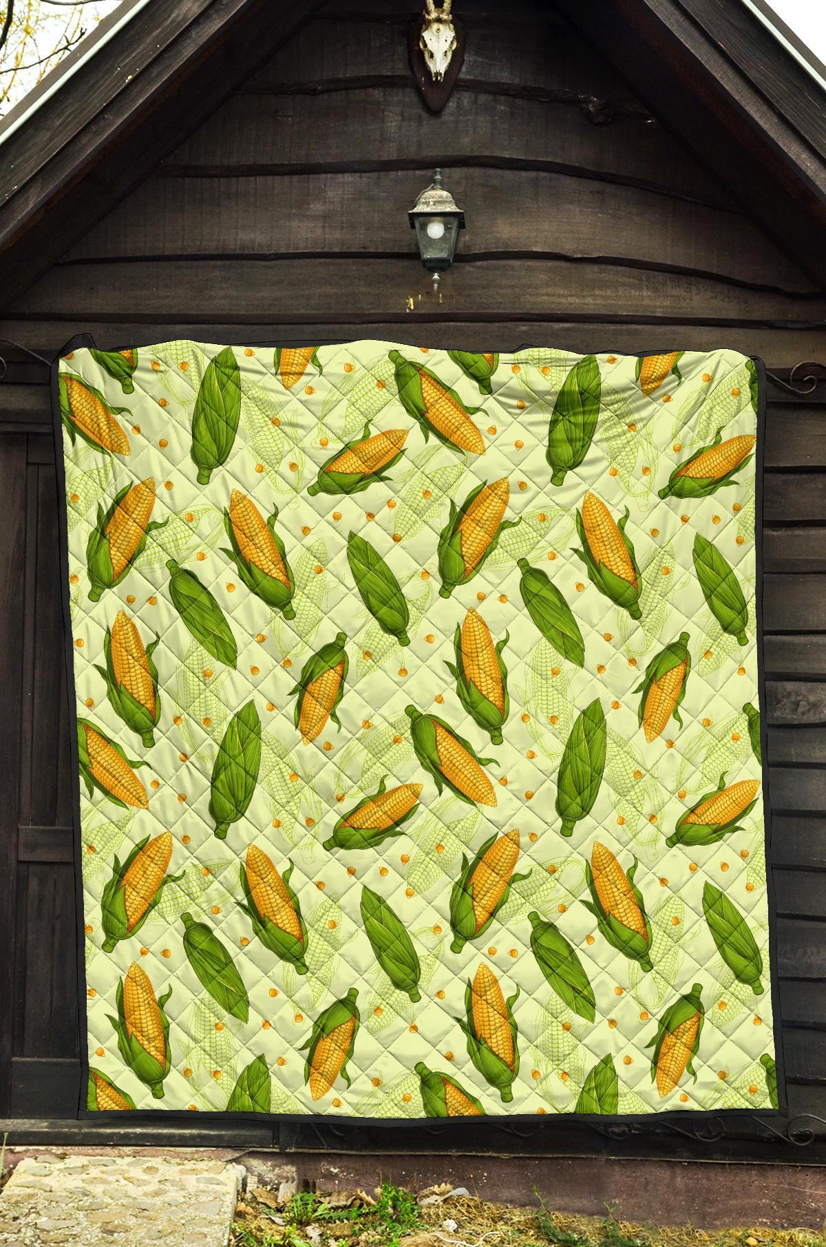 Corn Pattern Print Quilt-grizzshop