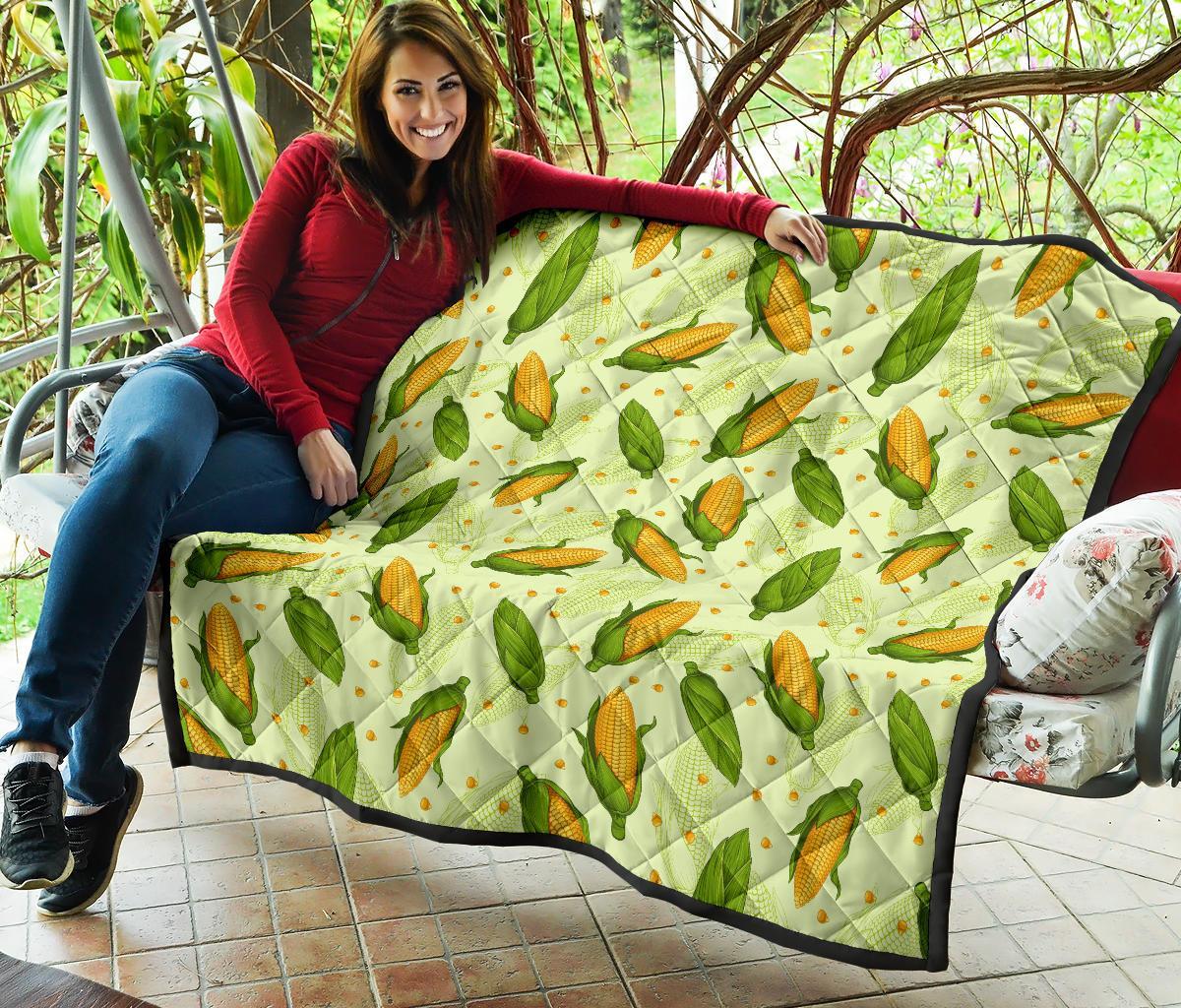 Corn Pattern Print Quilt-grizzshop