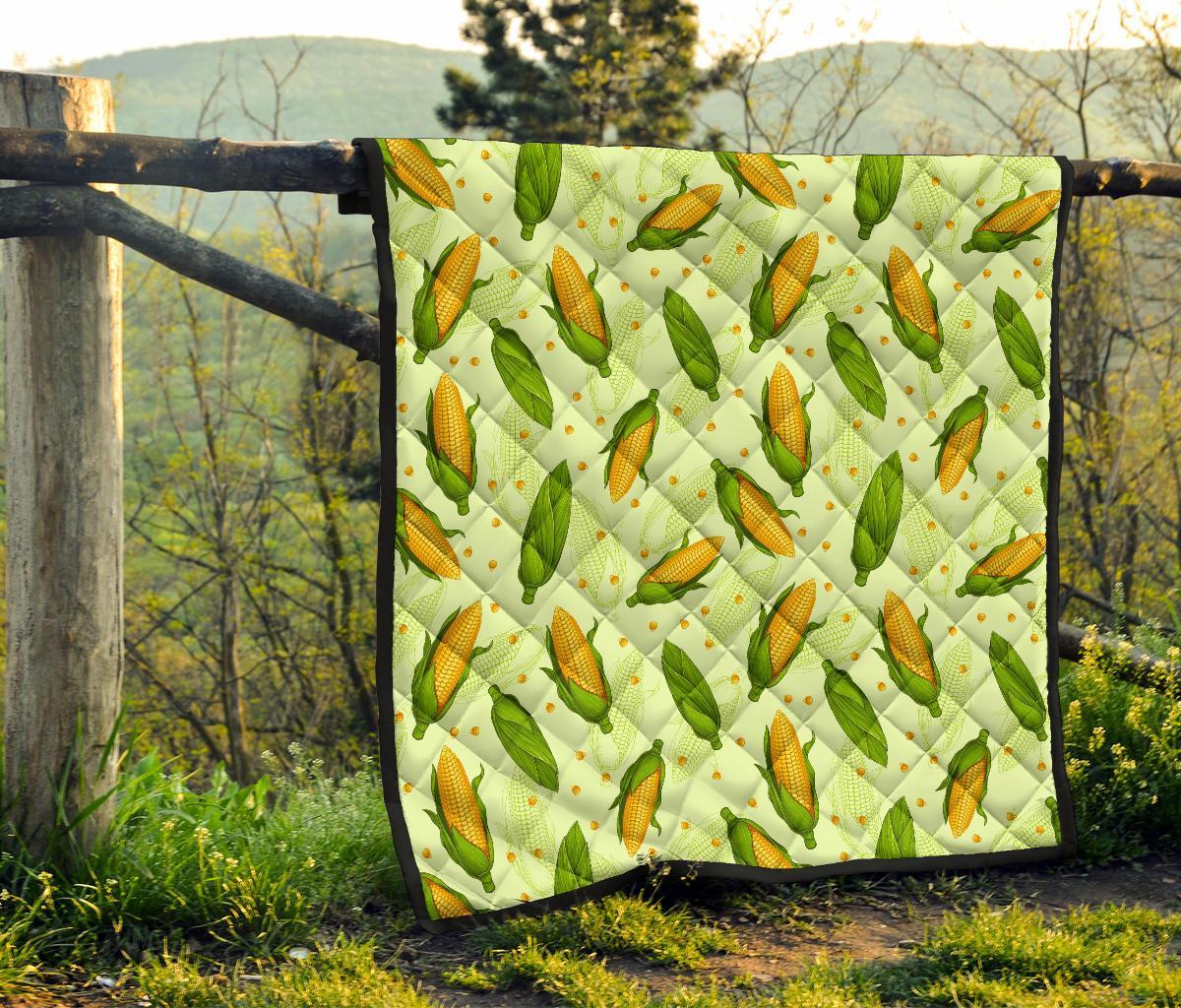 Corn Pattern Print Quilt-grizzshop