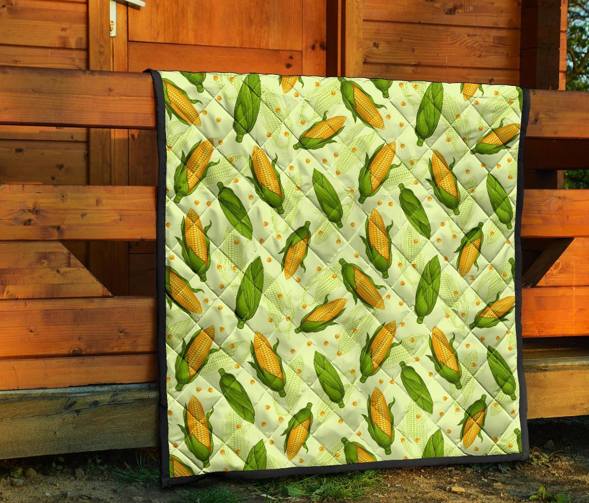 Corn Pattern Print Quilt-grizzshop