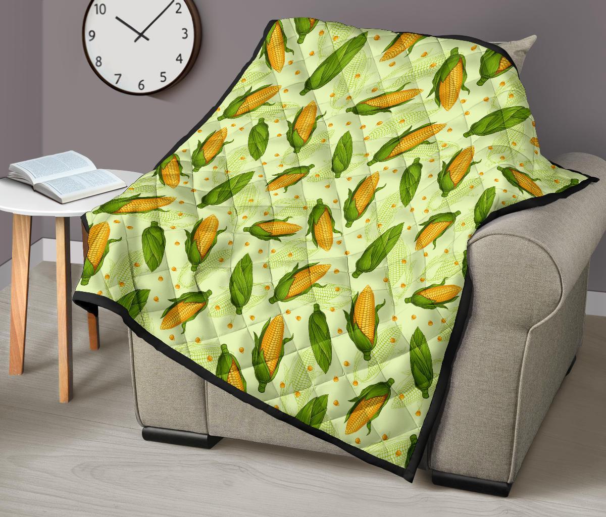 Corn Pattern Print Quilt-grizzshop